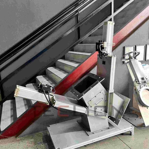 Valve de déviation à double lame en acier inoxydable pour le transport de matériaux