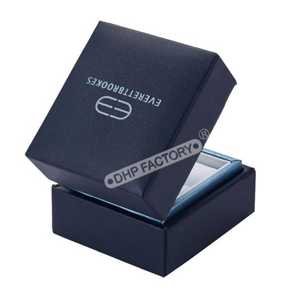 Custom Luxury Jewelry Box PU Leather With Elegant Design For Rings