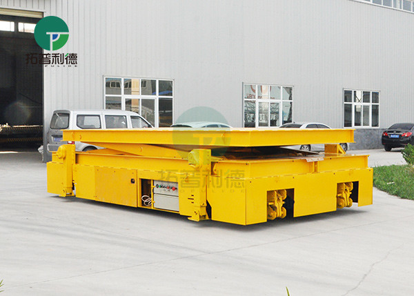 8 Ton Factory AGV Battery Industrial Transfer Trolley With Motorized Supports