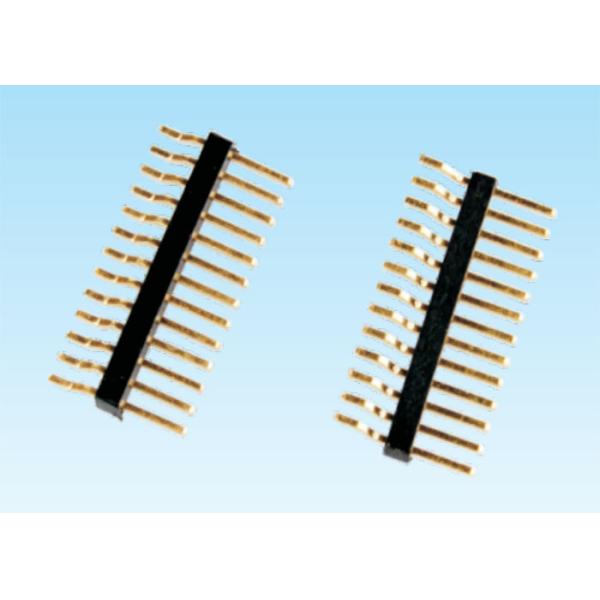 0.8mm Pitch Single Row Header Connector , Surface Mount Pin Header Eco Friendly