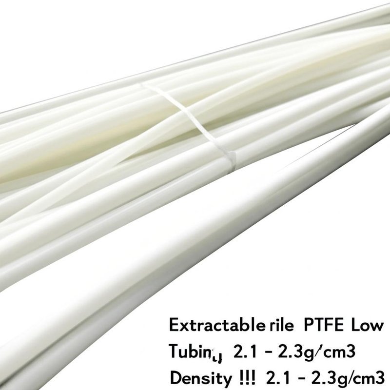 Weathering Resistance Low Extractable PTFE Tubing with Density 2.1 - 2.3g/cm3