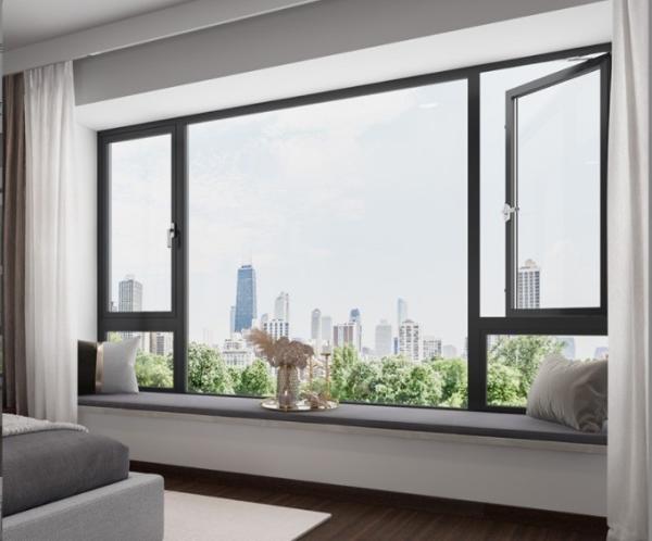 Customized Aluminium Black Casement Windows The Perfect Choice for Louver Curtains