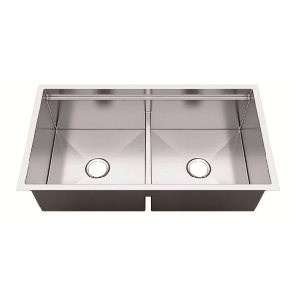 Drainage rapide et facile de bas évier de clivage de double grande cuvette avec