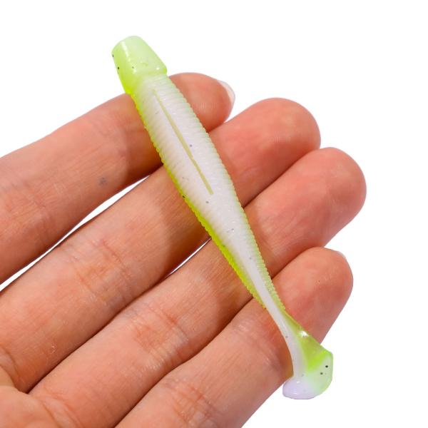 T Queue crayon de plongée de silicone Larve appâts doux de pêche 6cm 1,4g 20pcs/sac