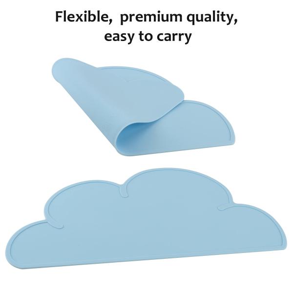 Силиконовый коврик для кормления домашних животных Коврик для кошек для собак с поднятым краем Противоскользящий водонепроницаемый коврик для домашних животных Коврик для кормления домашних животных