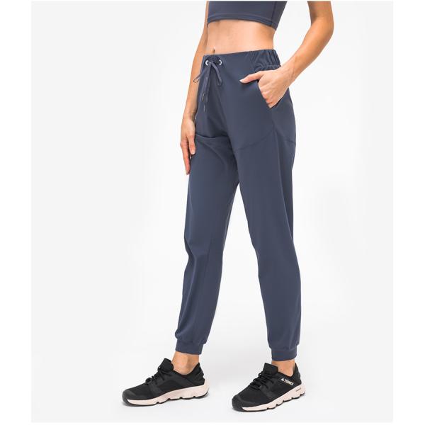 Womens Stretch Workout Pocket Yoga Pants Straight Beam Foot