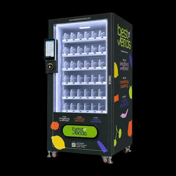 Snack and Drink Vending Machine with Card Reader Compact Design Space Saving Solution for Small Shops
