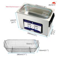 180W 1.19 Gallon Ultrasonic Cleaning Equipments 4.5L