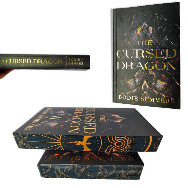 Custom Stamping Foil Softcover Book Printing Sprayed Edges Paperback Full Color Perfect Bound Sprayed Edge Book Printing