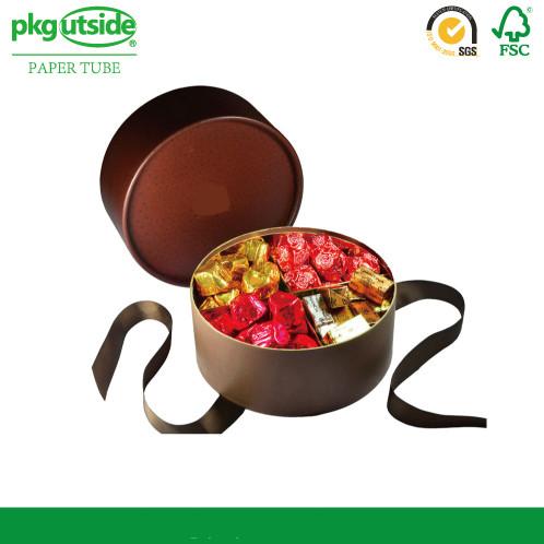 Handmade Round Chocolate Box Packaging Food Grade Well - Sealing For Candy Oval