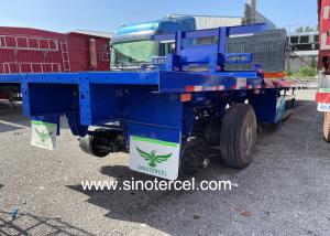 SINOTERCEL 3 Axles Semi Trailer 30t Flatbed Trailer Semi Truck
