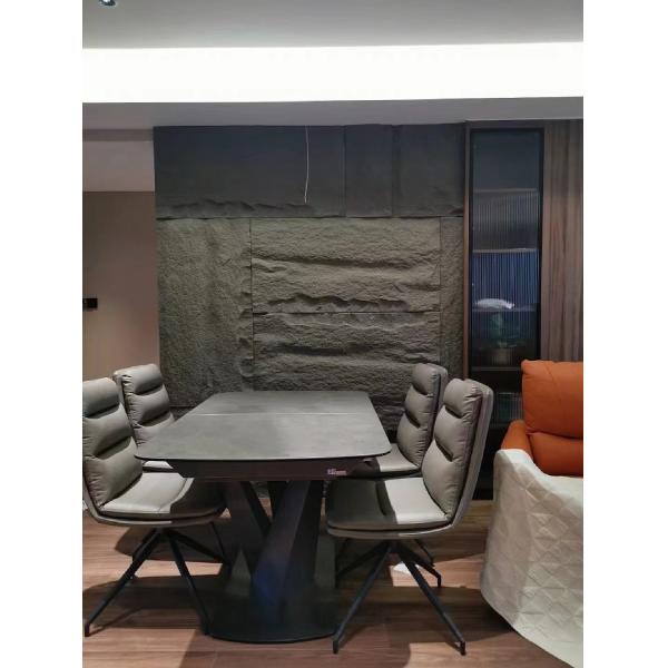 Mushroom Face PU Faux Stone Tiles Exterior Artificial Brick Stone 50mm