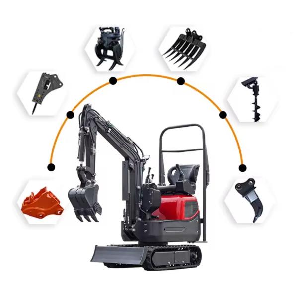 Good Condition 1ton Mini Excavator For Sale In North America Meet CE / EPA / Euro 5 Hydraulic Crawler