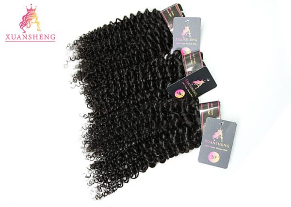 Grade 10A Deep Curly Brazilian Human Hair Length 30 No Chemical