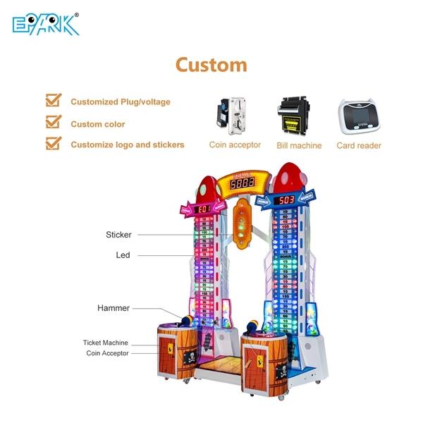 Adult Boxing Punch Game Machine Coin Operated Arcade Game  Double Tower