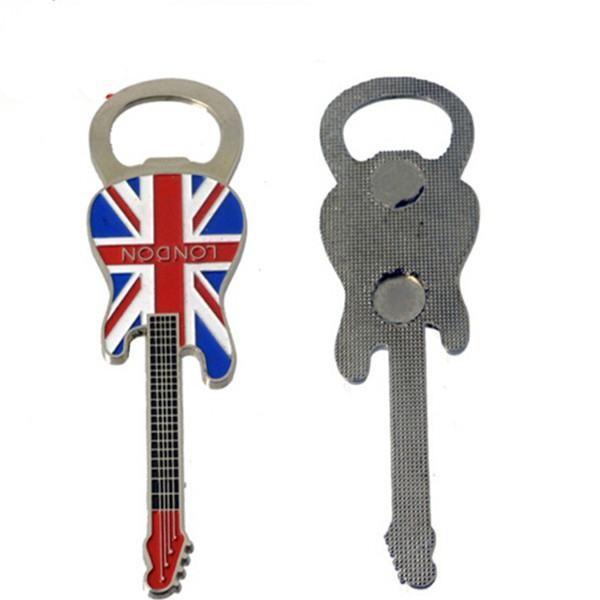 Custom Promotion Tourism Souvenir Gift Metal Fridge Magnet Beer Bottle Opener, Embossed Logo, Silver Plating