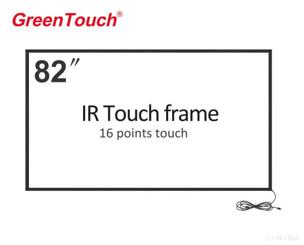 82 Inch Multi Points Ir Touch Overlay Frame For TV , CE / FCC / ROHS Certification