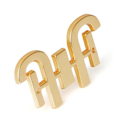 Garment Accessories Custom Gold Metal Label Clothing Sewing Metal Swimwear Logo