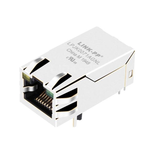 Belfuse 0826-1D1T-23-F Compatible LINK-PP LPJK0071AGNL 10/100 Base-T Tab Up Yellow/Green Led 1x1 Port Cat6 RJ45 10 pin Connector