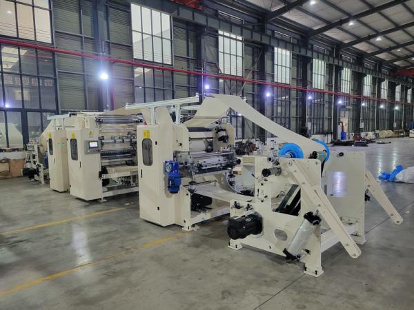 Máquina para fabricar toallas de papel plegadas a la mitad con encolado, 380V