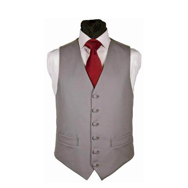 Colorful solid satin vest