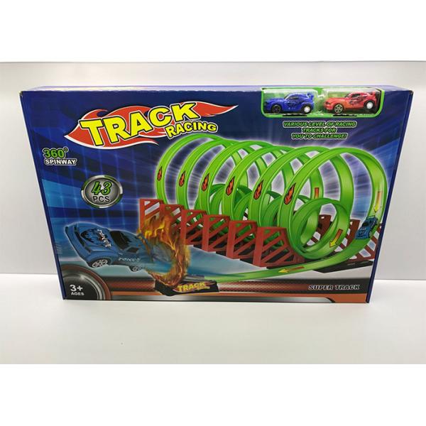 Children'S Toy Race Car Track Sets With Consecutive 11 Loops 360° Rotation