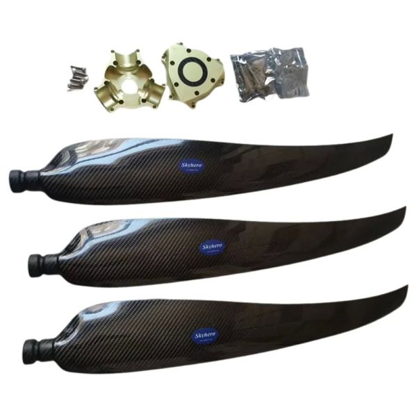 Custom Carbon propeller Ground adjustable for gear-drive engines - CW/CCW  120cm-170cm 2-3-4-5-6 blades