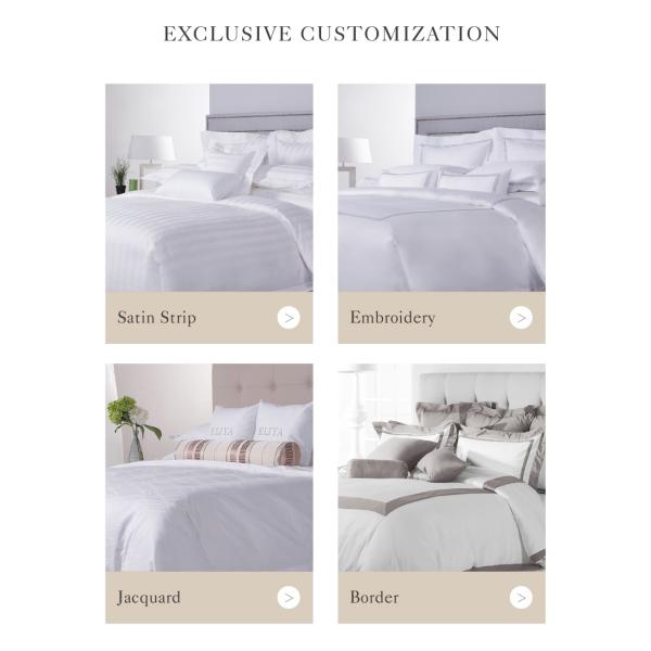 100% хлопка 200TC Гостиничная кровать из четырех частей, постельное белье для детей и взрослых