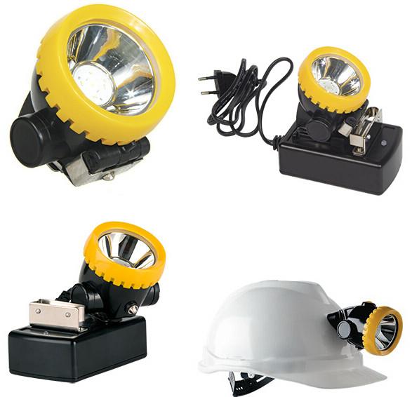 Atex certified cordless LED coal miners cap lamp, wireless mining cap light helmet light