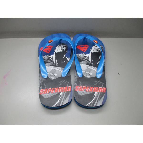 Tongs pour enfants en matériaux PE EVA avec personnage Superman, sandales ouvertes pour enfants