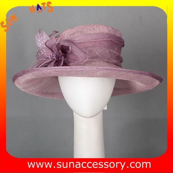 Elegant fancy Church sinamay hats for ladies ,Sinamay wide brimhats