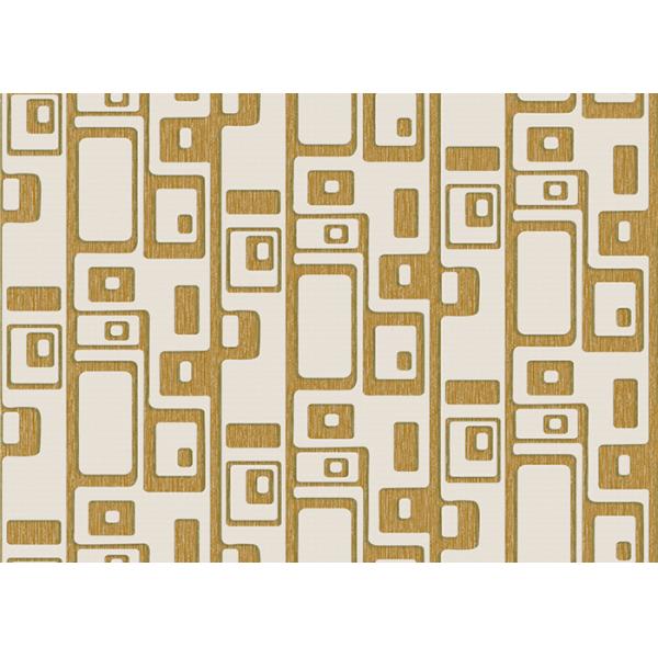 Съемные Не-сплетенные винтажные обои живущей комнаты стиля с геометрической картиной, противостатической