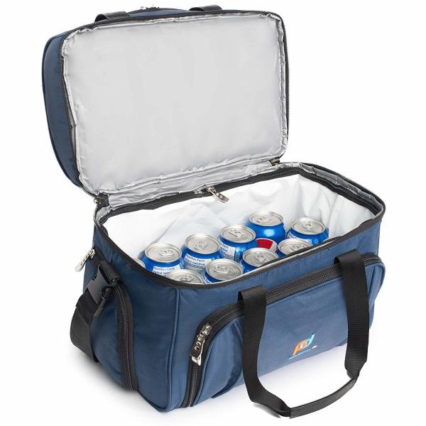 Heavy Duty Fabric Thick Insulated Food Cooler Bags For Adults Customized Color