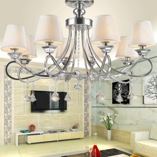 Porcelain crystal chandelier for indoor home hanging light Fixtures (WH-MI-35）
