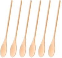 12 Inch Wooden Kitchen Utensils Long Cooking Wooden Tasting Spoons