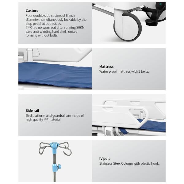 Emergency Hospital Patient Transfer Trolley