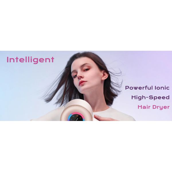 Sèche-cheveux silencieux à séchage rapide 1600 Watts, sécurité personnalisable pour salon