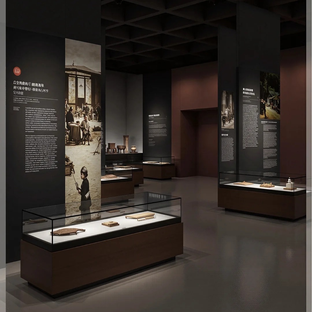 Watch Perfume Museum Pedestal Display UV Protection Glass Museum Wall Display Cases