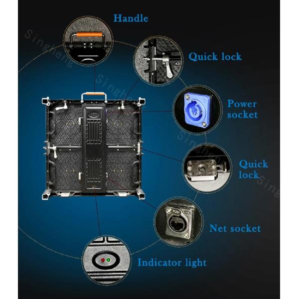 Stage Backdrop P4.81 Led Display On Rent 26.55mm Module Thickness CE Approved