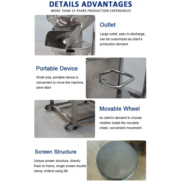 High Capacity Circular Vibrating Screen Filter For Liquid Sieve