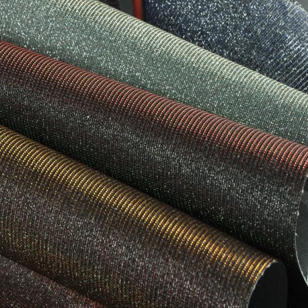Customized Classical Glitter Mesh Fabric Laser Shiny With TC Backing