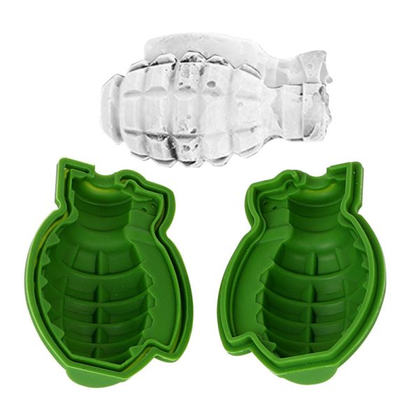 1 Piece SHUXIN YZ-73 Creative Disposable Silicone Grenade Shaped Cake Ice Mold Baking Tool
