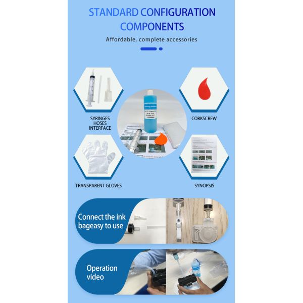 Eco Friendly 1000ML Printer Head Cleaning Fluid For I3200 DX5 XP600 4720 7880 Printhead