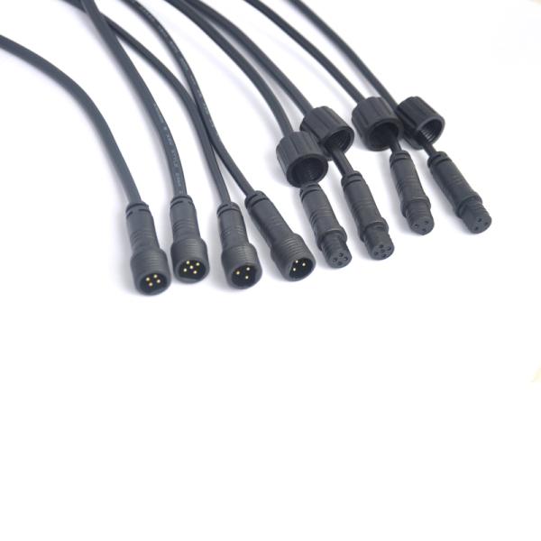 Male Female 2Pin 5Pin Waterproof Cable Wire Connector with IP67