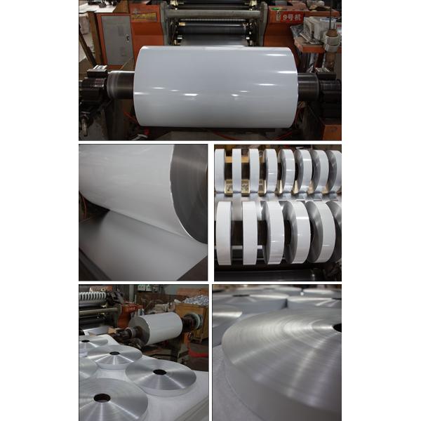 Односторонний белый цвет алюминиевого полиэстера для ламинирования воздуховодной пленки