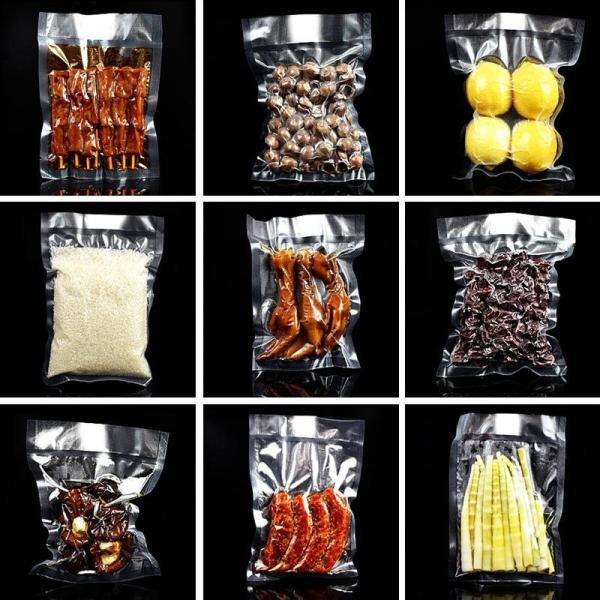 Saco de vácuo de embalagem laminado selante de plástico para alimentos retorte saco de selos de três lados