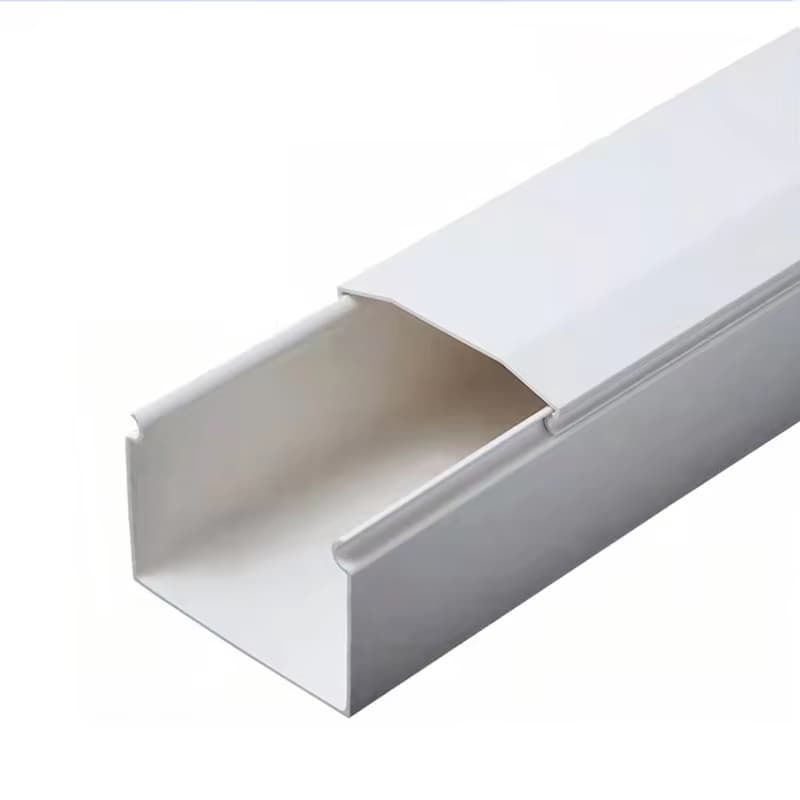 Custom White 50x30mm Pvc Cable Management System For Cable Management