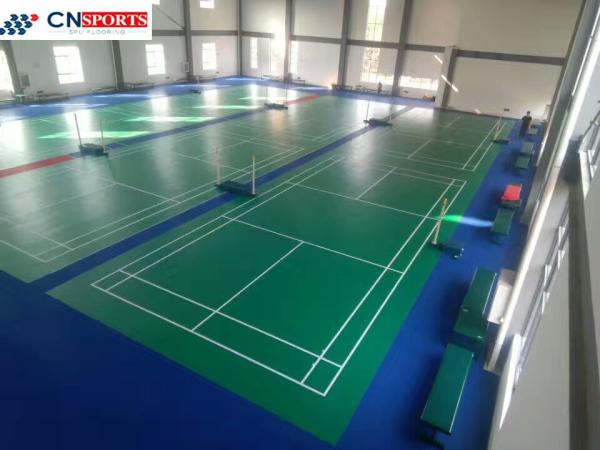Indoor Synthetic Badminton Court Flooring Foam Elastic
