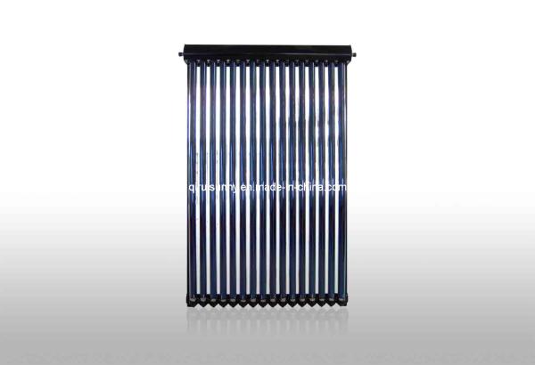 Glass Material Solar Keymark Copper Channel Heat Pipe Solar Collector for Efficiency