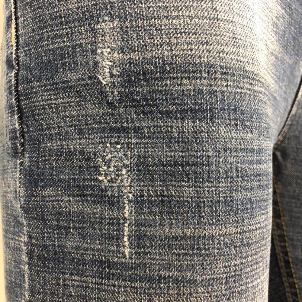 Twill 1% лайкра 99% хлопок 12.6oz вырабатывает толстую ровницу ткань джинсовой ткани Crosshatch простирания для человека джинсов